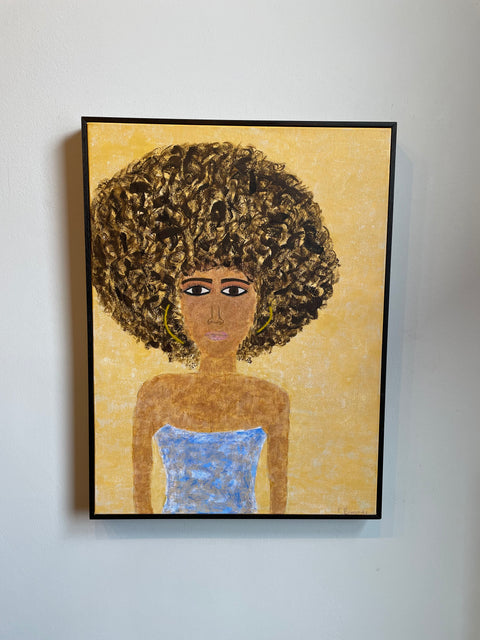 Bourbon Woman With Afro